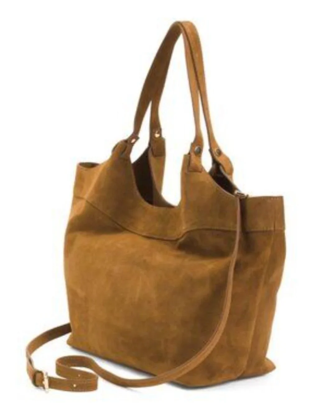 DIVINA FIRENZE Made In Italy Suede Tote
